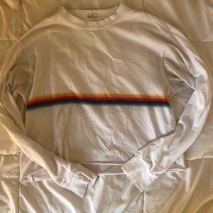 Brandy Melville Rainbow Stripe Shirt